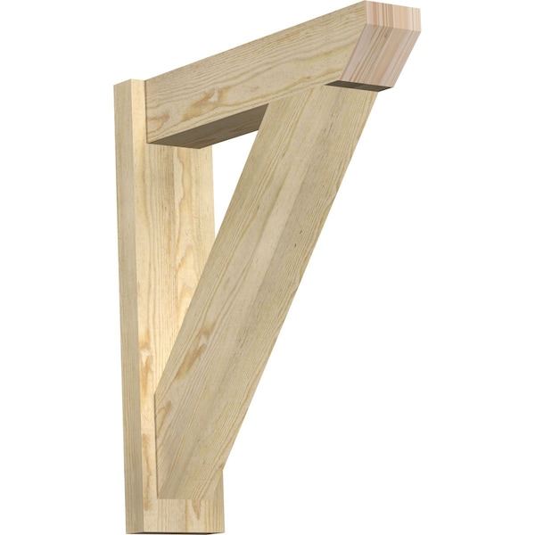 Ekena Millwork Traditional Slat Rough Sawn Outlooker, Douglas Fir, 6"W x 24"D x 28"H OUT06X24X28TRA06RDF - main